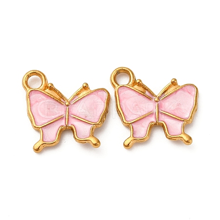 304 Stainless Steel Enamel Charms STAS-Q363-02B-G-1