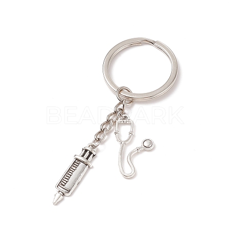 Alloy Echometer with Injector Pendant Keychains KEYC-JKC00366-1
