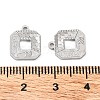 Rhodium Plated 925 Sterling Silver Charms STER-C003-04P-3