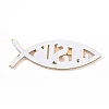(Defective Closeout Sale: Scratched)Waterproof 3D Jesus Fish ABS Plastic Self Adhesive Stickers AJEW-XCP0002-02-2