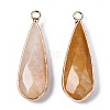 Natural Topaz Jade Pendants G-S359-319F-2