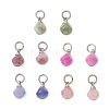 Natural Multicolor Tourmaline Faceted Dice Charms PALLOY-JF05110-02-1