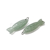Natural Green Aventurine Carved Pendants G-G314-01P-03-2