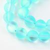 Synthetic Moonstone Beads Strands G-R375-8mm-A04-1