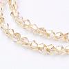Glass Beads Strands EGLA-S056-08-3