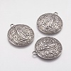 Alloy Lady of Guadalupe Pendants X-PALLOY-A20033-AS-FF-1