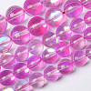 Synthetic Moonstone Beads Strands G-P528-J01-04-2