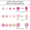 100Pcs Silicone Beads SIL-CJ0001-66-2