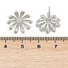 Brass Stud Earring Findings KK-Z099-05P-01-3