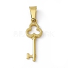 PVD Vacuum Plating 304 Stainless Steel Pendants X-STAS-P315-06G-1