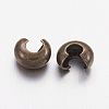 Brass Crimp Beads Covers X-KK-H289-NFAB-NF-2
