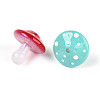 UV Plating Opaque Luminous Acrylic Beads OACR-N153-07-3