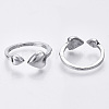 Adjustable Tibetan Style Alloy Cuff Rings TIBE-R318-09-RS-1