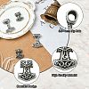 4Pcs 2 Styles 304 Stainless Steel Pendants STAS-CJ0002-86-3