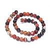 Natural Banded Agate/Striped Agate Beads Strands G-D0005-30-8mm-2