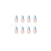 24Pcs 12 Size Teardrop Plastic False Nail Tips MRMJ-PW0001-09-3