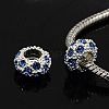 Alloy Rhinestone European Beads CPDL-H999-23-1