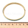 304 Stainless Steel Enamel Hinged Bangles BJEW-D408-43G-3