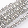 Electroplate Glass Bead Strands EGLA-J140-FR04-14mm-1