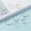 18MM Double-side Flat Round Transparent Glass Cabochons for Photo Craft Jewelry Making X-GGLA-S601-1-8
