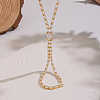 Stainless Steel Pave Shiny Clear Cubic Zirconia Tennis Chain Y Necklaces for Women MI6992-2