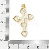 Brass Micro Pave Clear Cubic Zirconia Pendants KK-Q813-16I-G-3