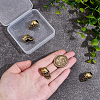 4Pcs Brass Beads KK-PH0013-27AG-3
