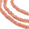 Baking Paint Imitation Jade Glass Bead Strands LS-DGLA-A034-J8MM-A34-4