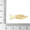 Brass Micro Pave Clear Cubic Zirconia Pendants X-KK-U064-18A-G-3