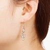 Musical Note Rhinestone Asymmetrical Earrings PW-WG64156-01-4