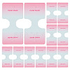 50Pcs Folding Paper Jewelry Display Cards ODIS-TA0001-07D-1