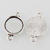 Tibetan Style Alloy Cabochon Connector Settings LS-TIBE-M022-13AS-2