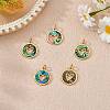 Real 18K Gold Plated Brass Pendants FIND-SZ0002-54B-2