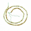Natural Green Garnet Beads Strands X-G-G823-19-3mm-2