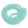 Baking Paint Crackle Glass Bead Strands DGLA-Q023-8mm-YS19-A-2