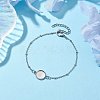 Tarnish Resistant 304 Stainless Steel Satellite Chain Bracelet Makings BJEW-JB10587-01-2