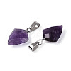 Natural Amethyst Pendants G-N349-18P-01-2