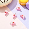 Opaque Resin Imitation Food Pendants CRES-YW0001-10A-2