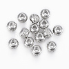 Tarnish Resistant 201 Stainless Steel Waffle Beads X-STAS-G154-37-4mm-1