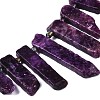 Natural Lepidolite/Purple Mica Stone Beads Strands G-N215-007-5
