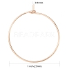Ion Plating(IP) 316L Surgical Stainless Steel Hoop Earring Findings STAS-D164-01RG-5