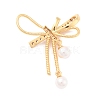 Eco-Friendly Brass Micro Pave Cubic Zirconia and Glass Beads Pendants KK-K268-40G-3