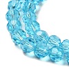 Transparent Glass Beads EGLA-A035-T8mm-D08-4