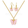 Alloy Acrylic Earrings & Necklaces Jewelry Sets SJEW-PH01380-03-1