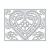 Heart Carbon Steel Cutting Dies Stencils DIY-WH0170-061-1
