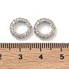 Brass Clear Cubic Zirconia European Beads KK-D228-10P-2