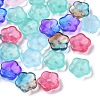 35Pcs Transparent Spray Painted Glass Beads GLAA-YW0001-75-2