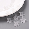 Frosted Acrylic Bead Caps MACR-S371-05A-701-6