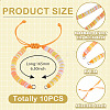 Handmade Polymer Clay Heishi Bead Bracelet Making AJEW-TAC00082-3