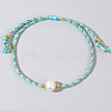 Natural Freshwater Pearl Bead Braided Bead Bracelets JH8725-11-1